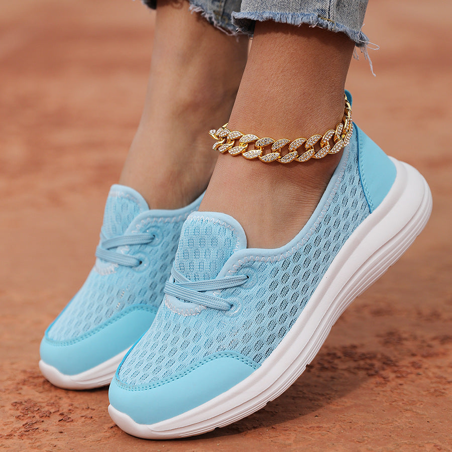 Mesh Lace-Up Sneakers