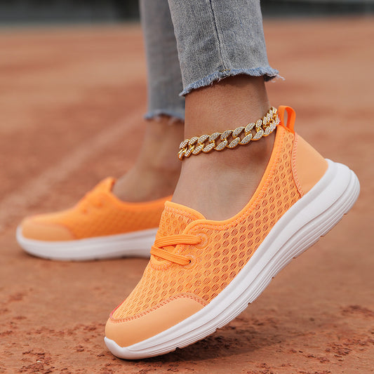 Mesh Lace-Up Sneakers