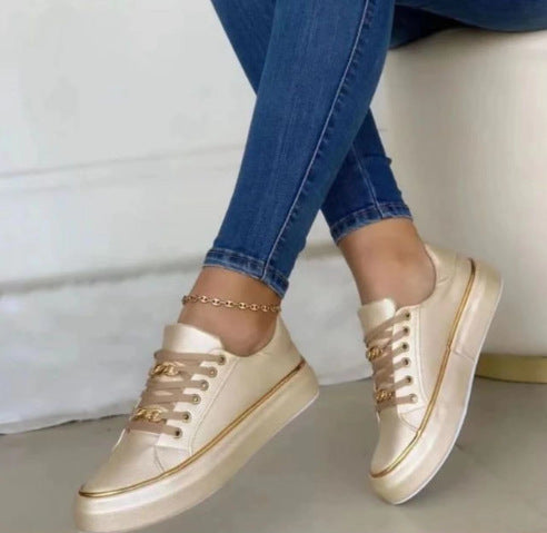 Chain Flats Thick Bottom Loafers