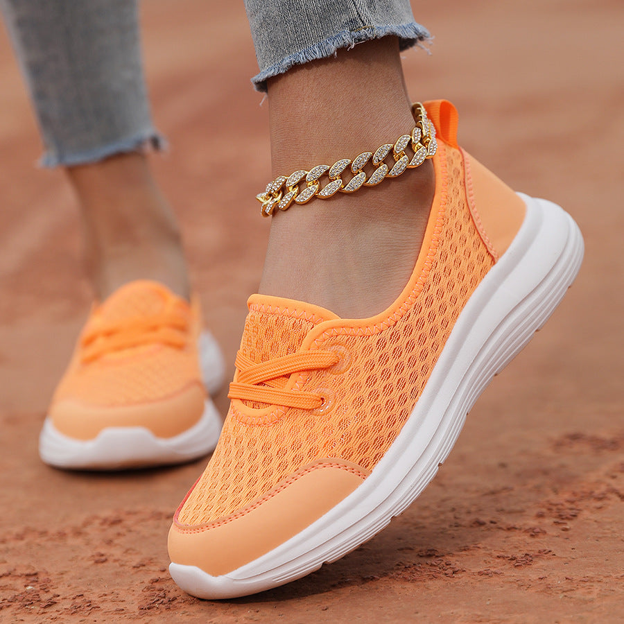 Mesh Lace-Up Sneakers